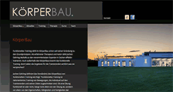 Desktop Screenshot of koerperbau.info