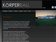 Tablet Screenshot of koerperbau.info